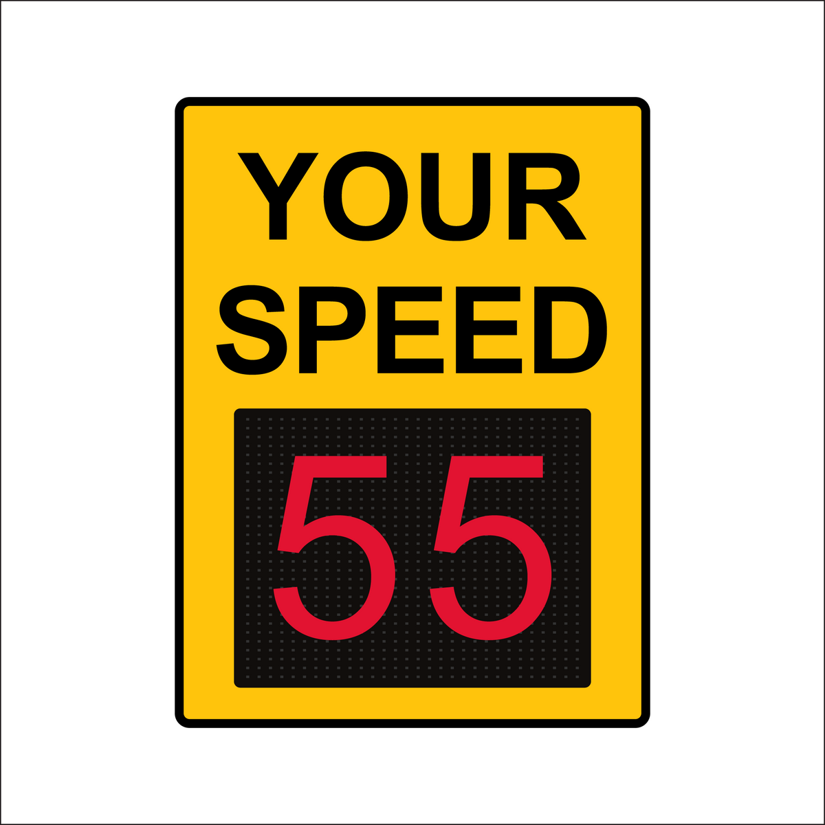 Winstar 18M Digital Radar Speed Sign 36" x 48" (34.5" Matrix LED Display)