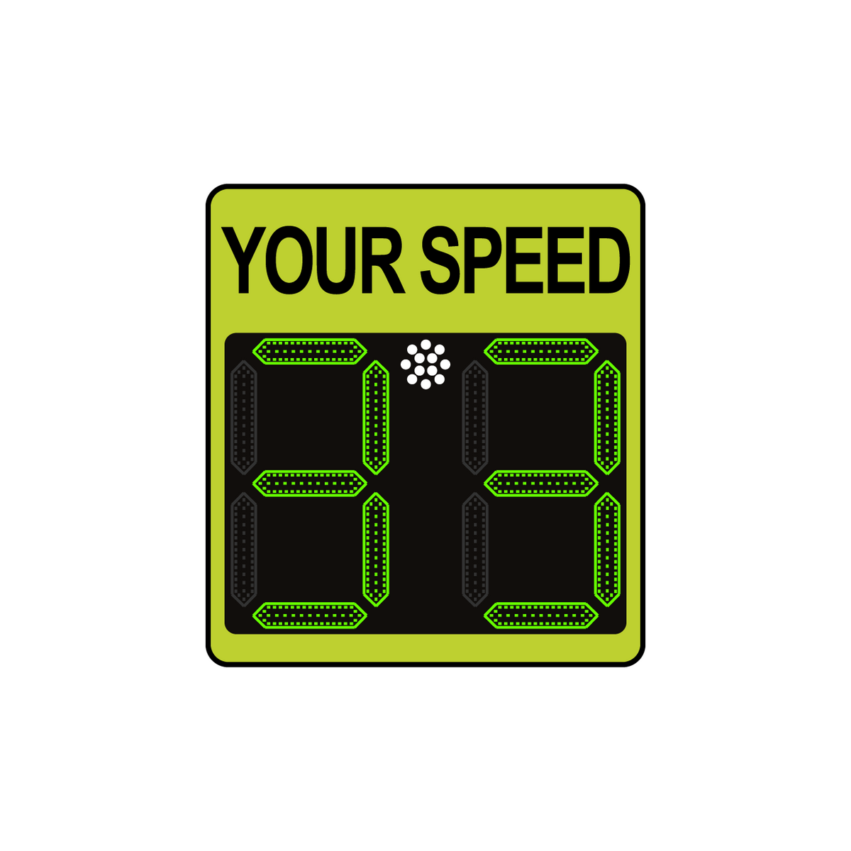 Winstar 11A Digital Radar Speed Sign 21" x 23" (20" LED Display)