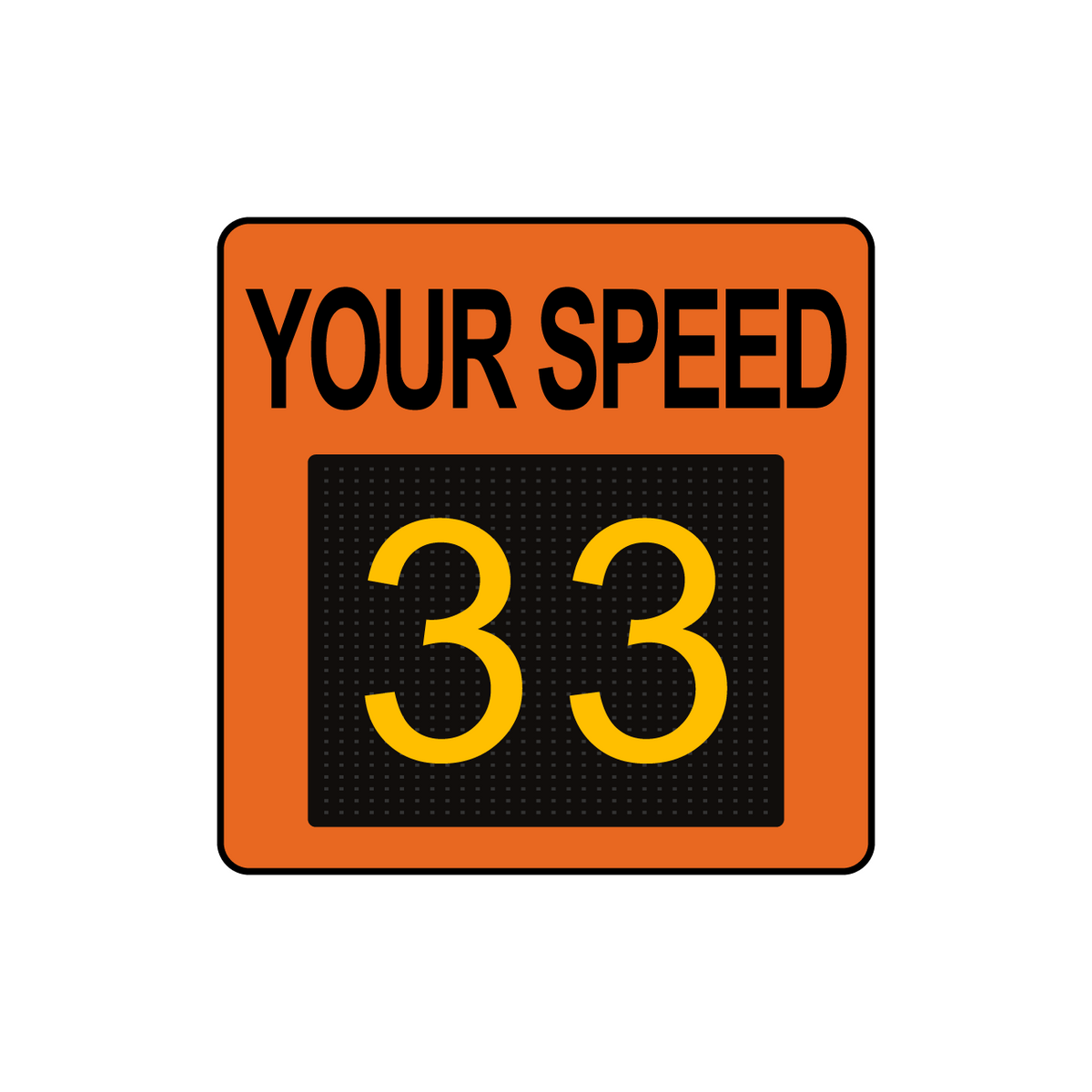Winstar™ Digital Radar Speed Signs - 26.5" Matrix LED Display