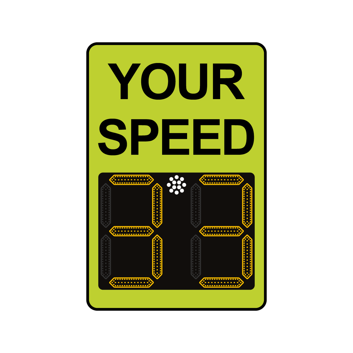 Winstar 15 Digital Radar Speed Sign 24" x 36" (26.5" LED Display)