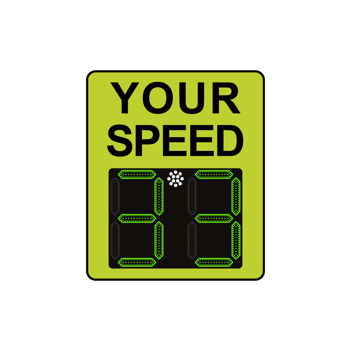 Winstar 15A Digital Radar Speed Sign 28" x 33" (26.5" LED Display)