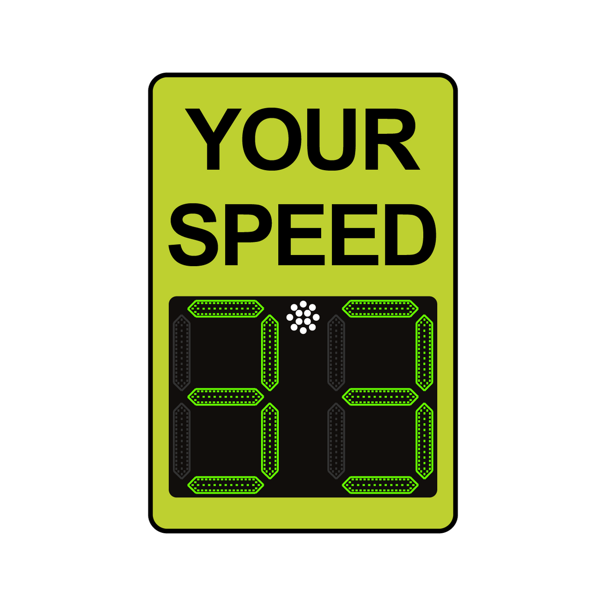 Winstar 15 Digital Radar Speed Sign 24" x 36" (26.5" LED Display)