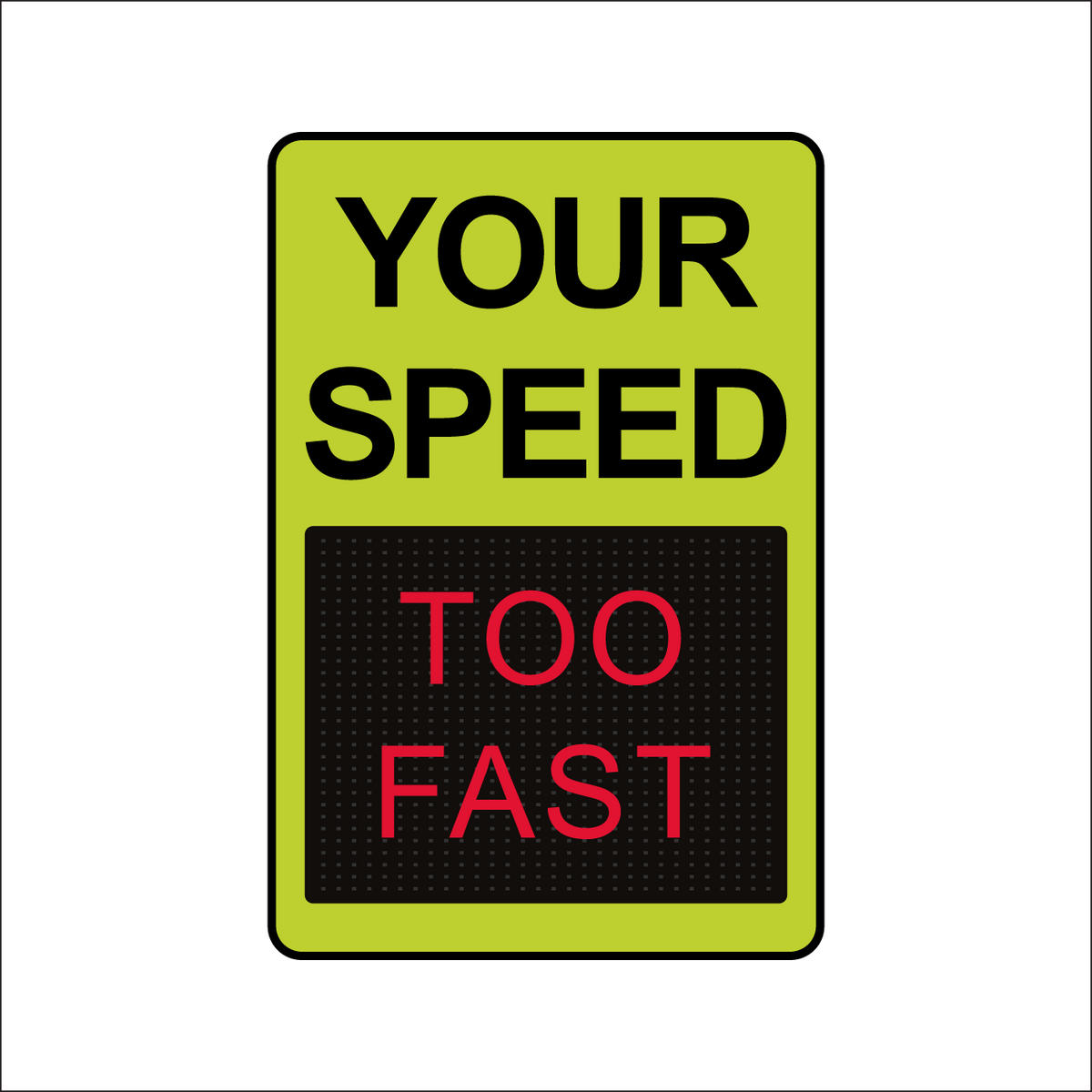Winstar 15M Digital Radar Speed Sign 24" x 36" (26.5" Matrix LED Display)