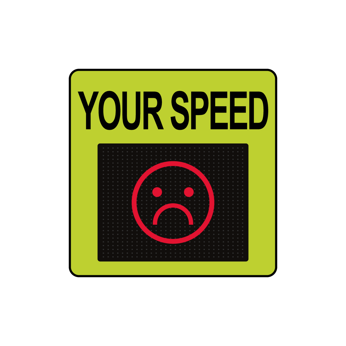 Winstar 11M Digital Radar Speed Sign 23" x 23" (20" Matrix LED Display)