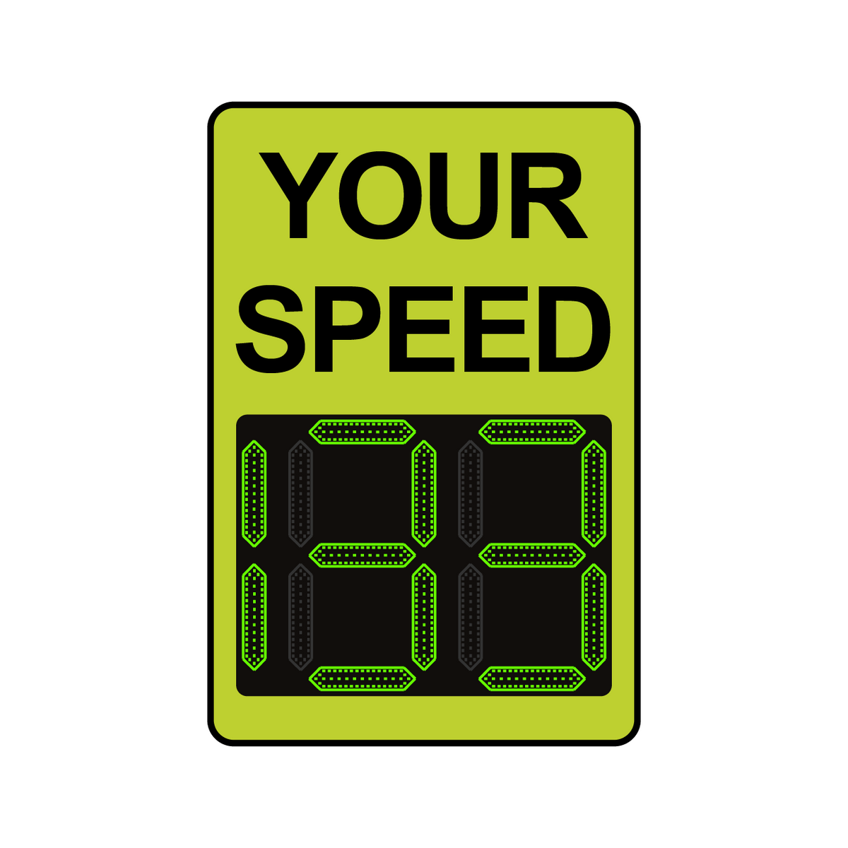 Winstar 15 Digital Radar Speed Sign 24" x 36" (26.5" LED Display)